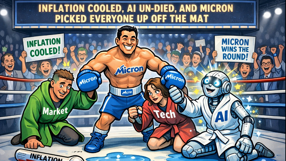 Inflation Cooled, AI Un-Died, And Micron Picked Everyone Up Off the Mat