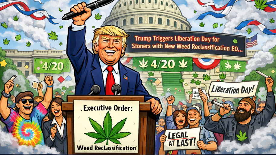 Trump Triggers Liberation Day for Stoners with New Weed Reclassification EO…