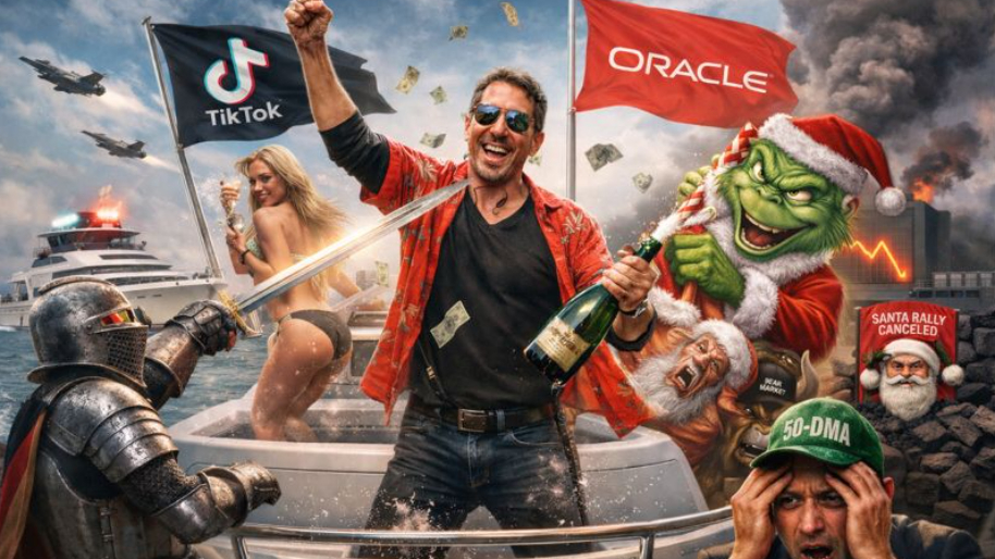 Final Tally: Oracle (+7%) Knighted as TikTok’s Gatekeeper… Santa Claus Rally Gets Grinched