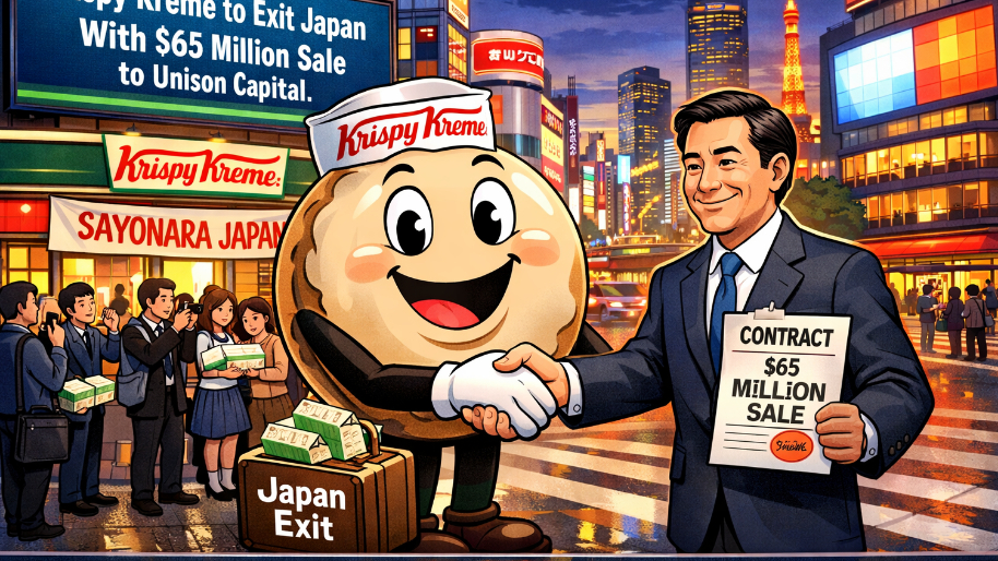 Krispy Kreme to Exit Japan With $65 Million Sale to Unison Capital