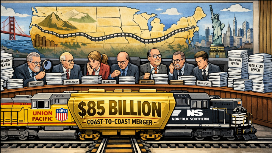 Union Pacific, Norfolk Southern Launch Regulatory Review for $85 Billion Coast-to-Coast Merger