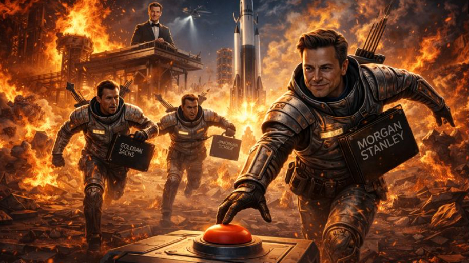 SpaceX IPO Whispers Trigger Wall Street Hunger Games… One Familiar Face Pulls Ahead of the Pack