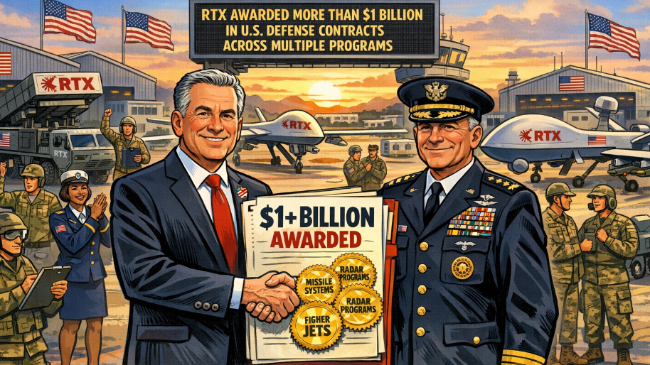 RTX Awarded More Than $1 Billion in U.S. Defense Contracts Across Multiple Programs