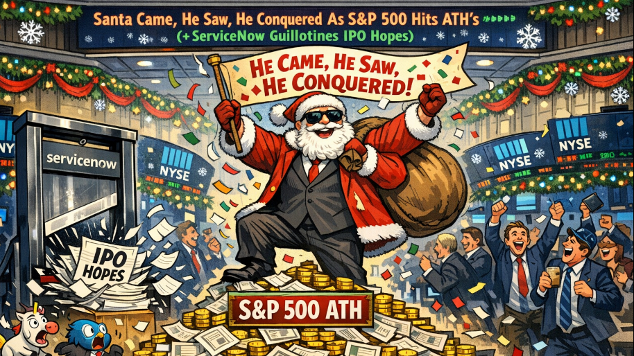 Final Tally: Santa Came, He Saw, He Conquered As S&P 500 Hits ATH’s