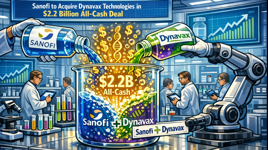 Sanofi to Acquire Dynavax Technologies in $2.2 Billion All-Cash Deal