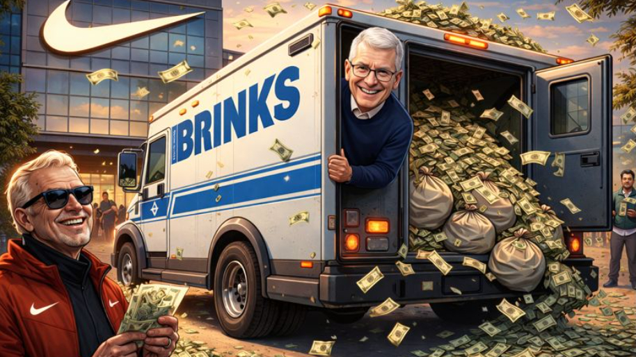 Tim Cook Backs the Brinks Truck Into Nike HQ… What Does He Know That We Don’t?