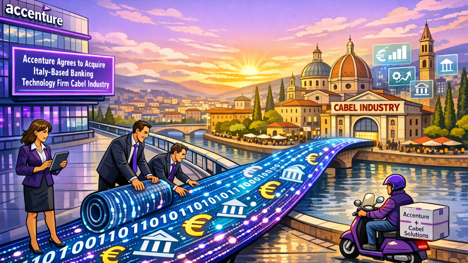 Accenture Agrees to Acquire Italy-Based Banking Technology Firm Cabel Industry