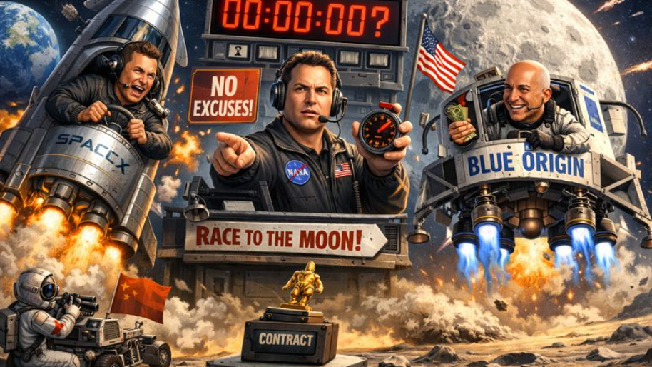 Space Race 2.0 Escalates After NASA’s New Boss Puts SpaceX and Blue Origin on the Clock