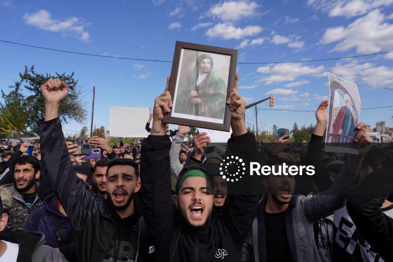 Three dead in Alawite protests on Syrian coast, local officials say