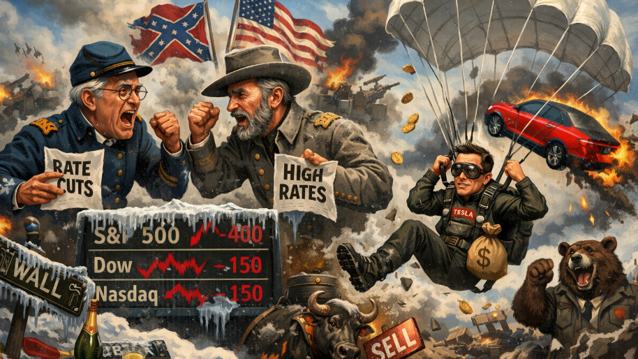 Final Tally: Fed’s “Civil War” Freezes Stonks… Elon Reaches for the Parachute