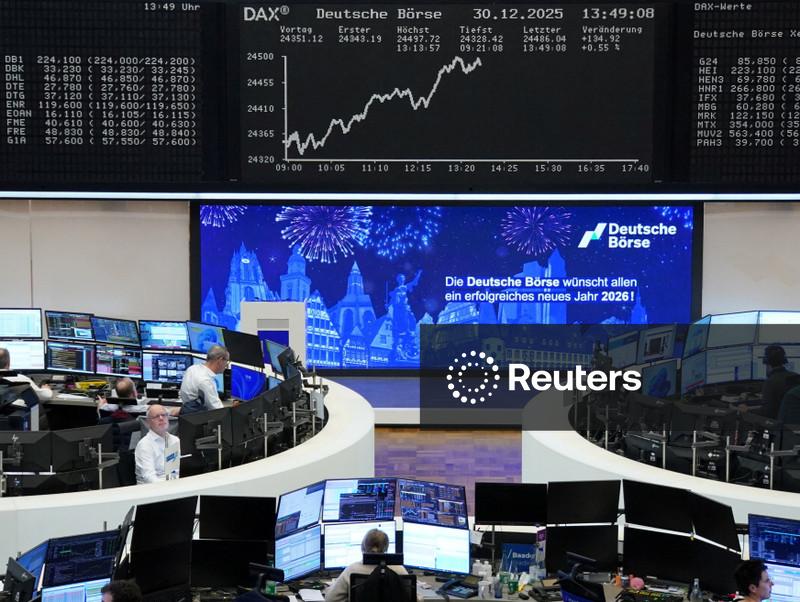 European shares set for best year since 2021