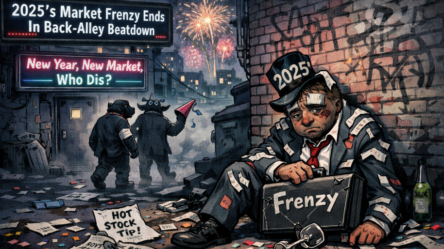 Final Tally: 2025’s Market Frenzy Ends In Back-Alley Beatdown (New Market, Who Dis?)