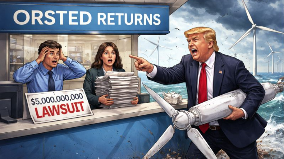 Orsted Serves  $5B Lawsuit After Trump Tries to Return a Fully Built Wind Farm Without the Receipt