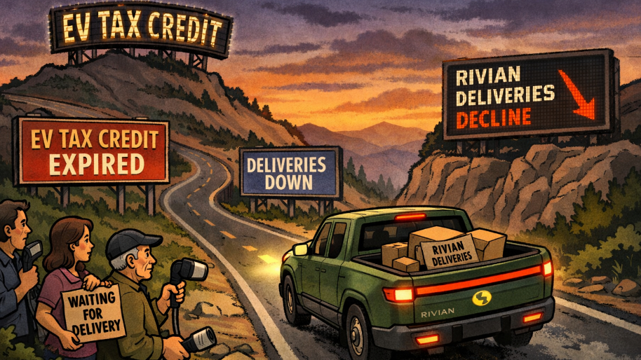 Rivian Deliveries Decline Following Expiration of Tax EV Credit
