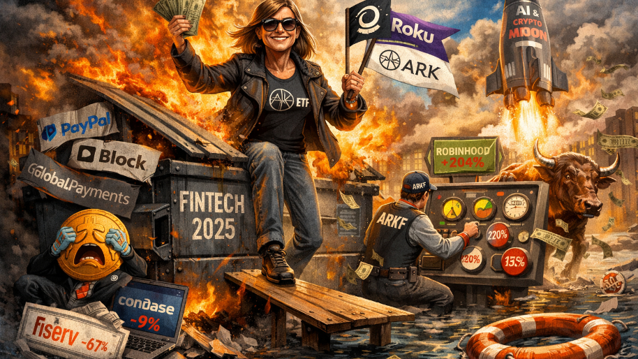 How Cathie Wood Pulled a 29% Year Out of a 2025 Fintech Dumpster Fire (Definitions Optional)...