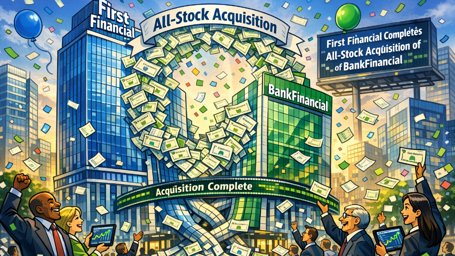 First Financial Completes All-Stock Acquisition of BankFinancial