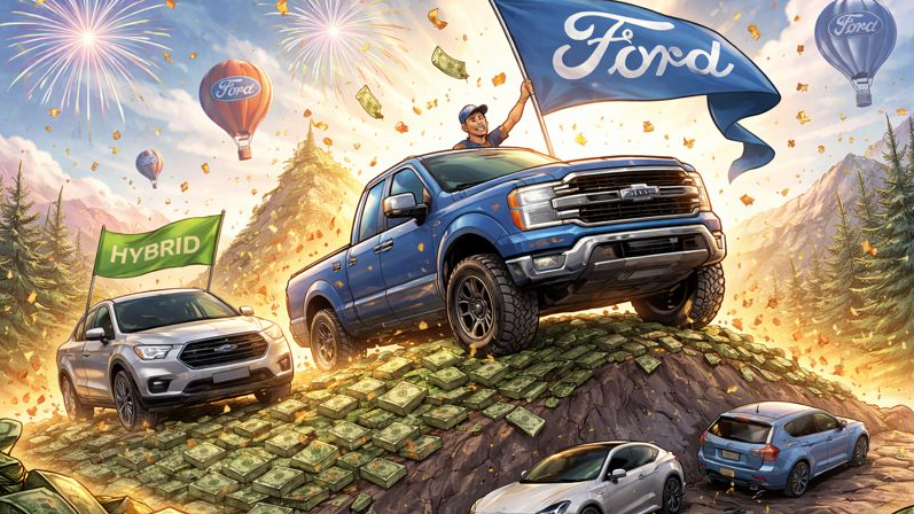 Ford’s U.S. Sales Hit Best Level Since 2019 as Trucks and Hybrids Carry the Year