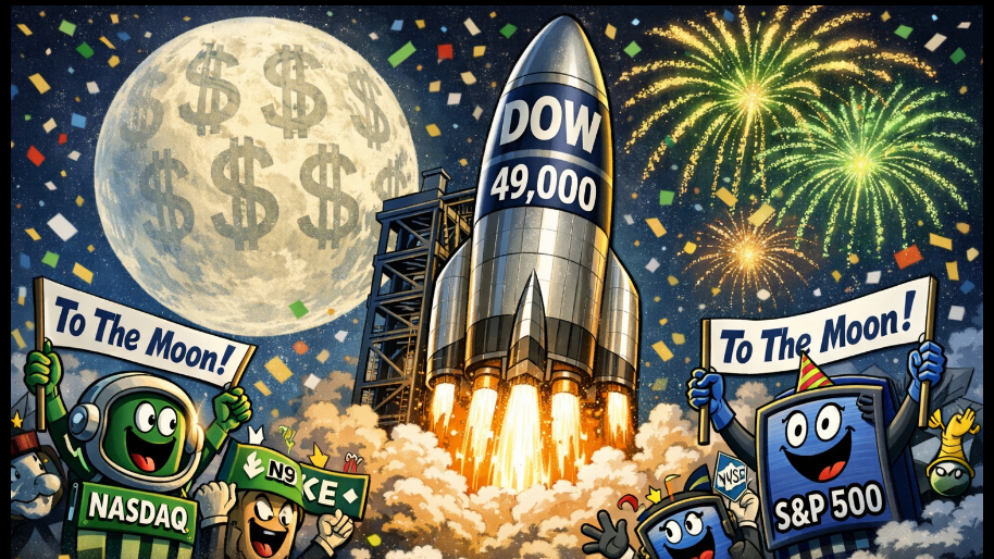 Markets Scream “To The Moon” As Dow Teases 49,000 Record…