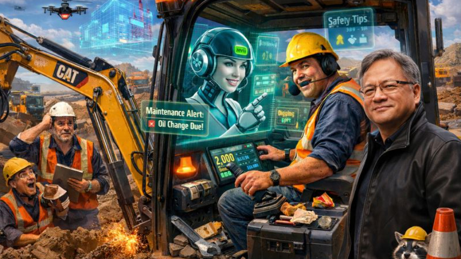 Caterpillar Turns to Nvidia to Add AI “Copilots” to Heavy Machinery in Its Latest Automation Push
