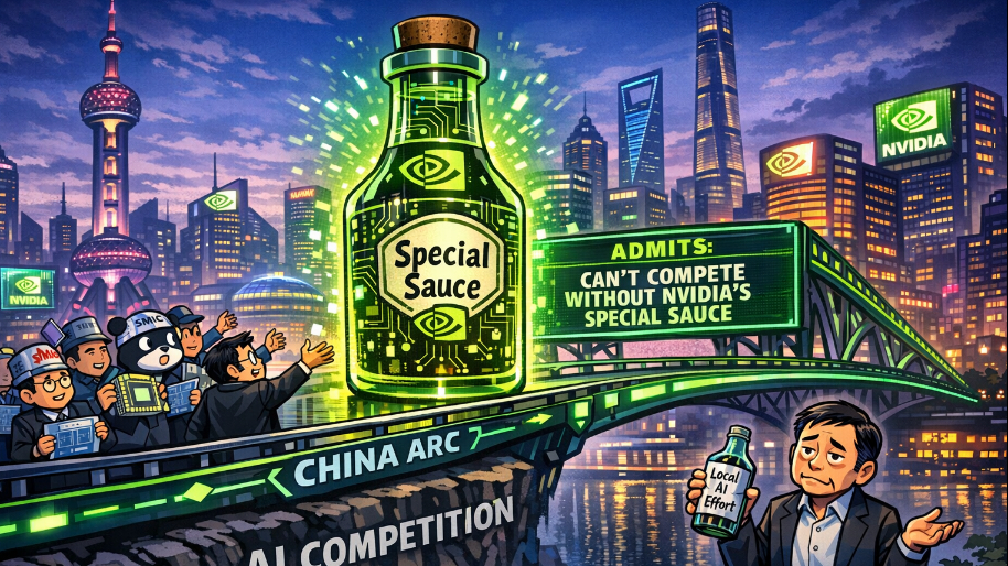 Nvidia’s China Arc Completes As It Admits It Can't Compete Without Nvidia's Special Sauce…