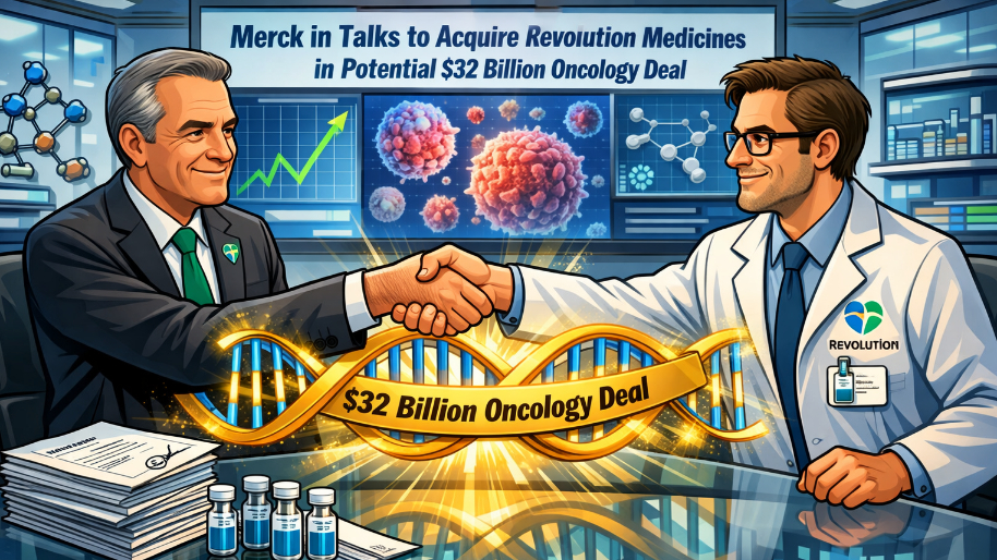Merck in Talks to Acquire Revolution Medicines in Potential $32 Billion Oncology Deal