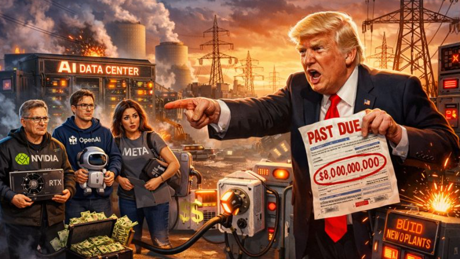 AI’s Power Bill Comes Due as Trump Pushes Nvidia & Friends to Stop Freeloading Off The Grid