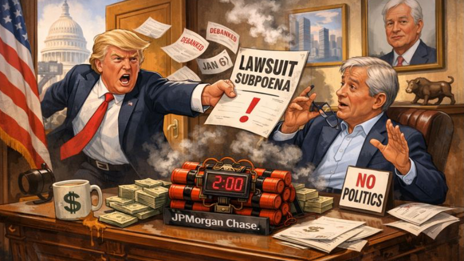 JPMorgan Denies “Debanking” Trump After January 6th as Lawsuit Threat Lands on Jamie Dimon’s Desk