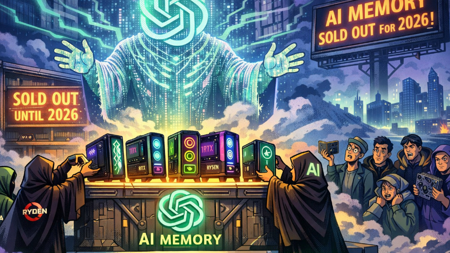 Gaming PCs Sacrificed at Altar of ChatGPT As AI Memory Sold Out For 2026…