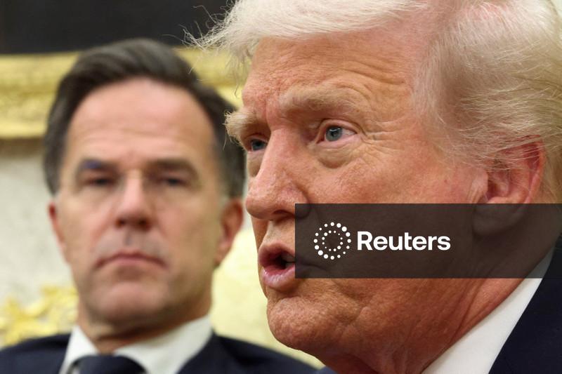 Trump says had a telephone call with NATO's Rutte concerning Greenland