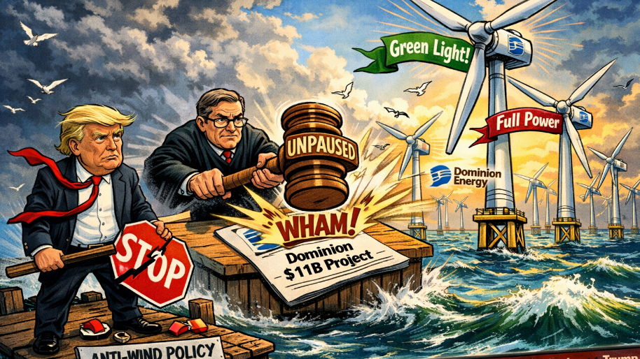Trump Thirst to Kill Offshore Wind Gets “Reckt” As Judge Unpauses Dominions $11B Project…