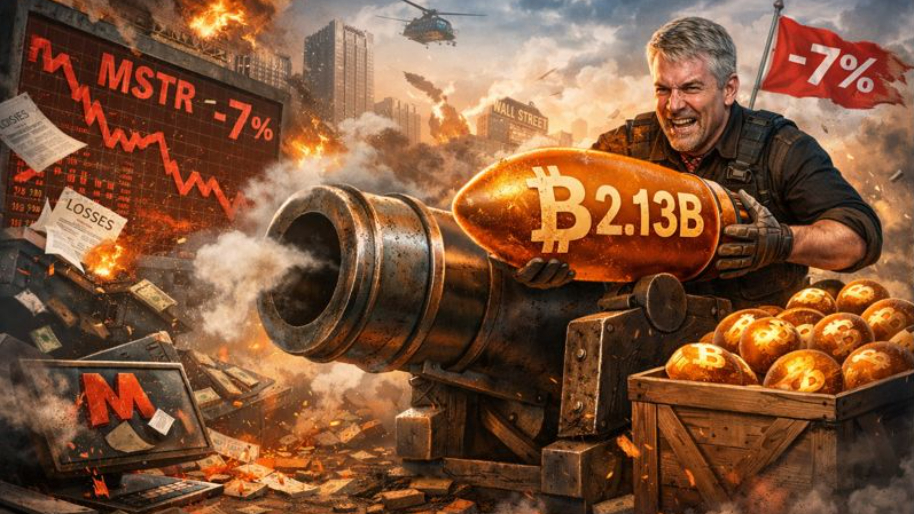 Michael Saylor Reloads the Bitcoin Cannon With $2.13B as MSTR Eats a 7% Hit