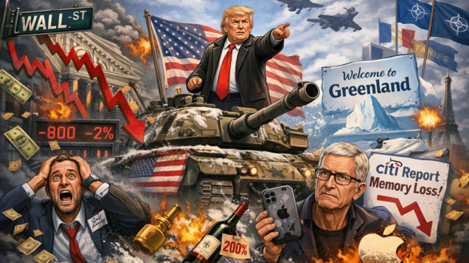 Final Tally: Trump’s 3-Word Threat Sparks YUGE S&P Selloff (-2%)... Citi Exposes Apple’s Memory Loss