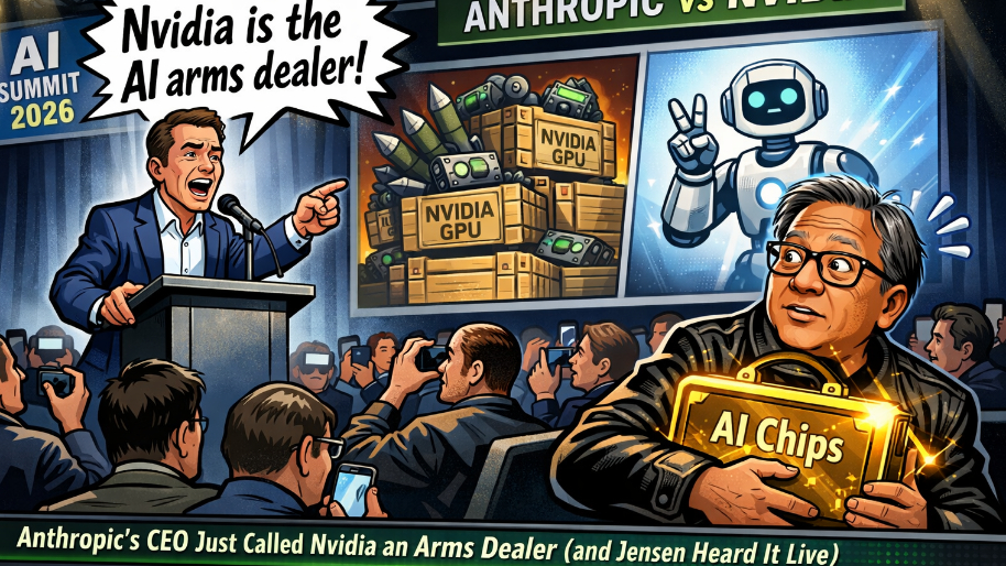 Anthropic’s CEO Just Called Nvidia an Arms Dealer (and Jensen Heard It Live)