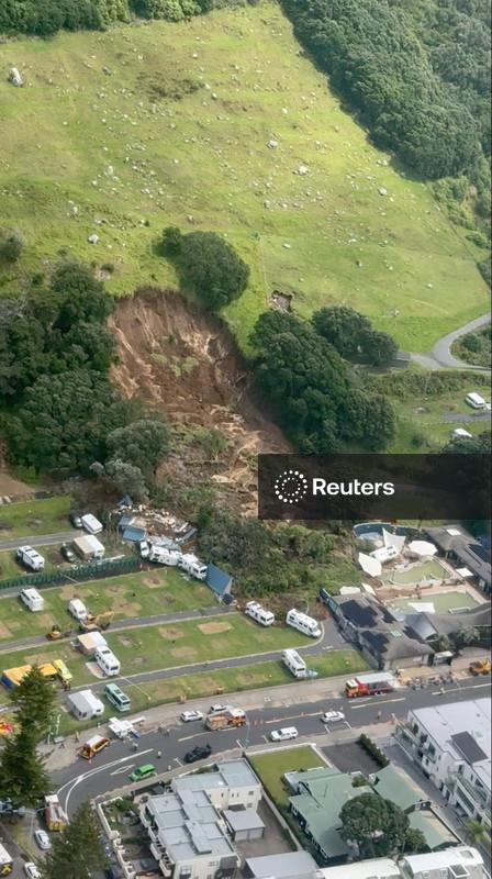 Rescuers search for survivors after landslide at New Zealand campsite