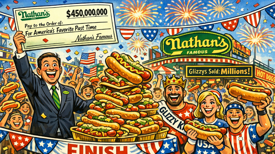 Nathan’s Famous Gets $450M For America’s Favorite Past Time (Glizzy’s Galore)