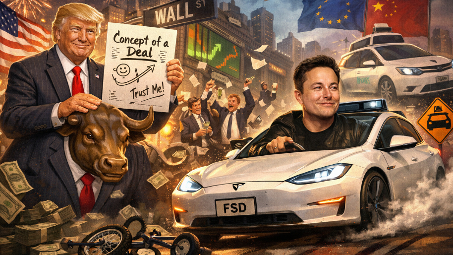 Final Tally: Donnie Comforts Wall Street With a “Concept of a Deal”... Robotaxis Raw-Dog Austin