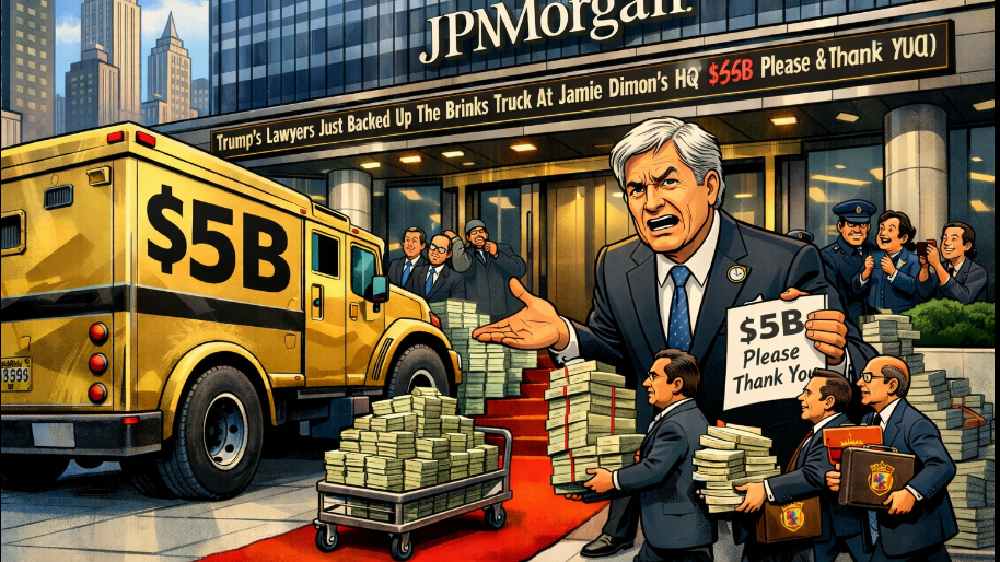 Trump’s Lawyers Just Backed Up The Brinks Truck At Jamie Dimon’s HQ ($5B Please & Thank You)