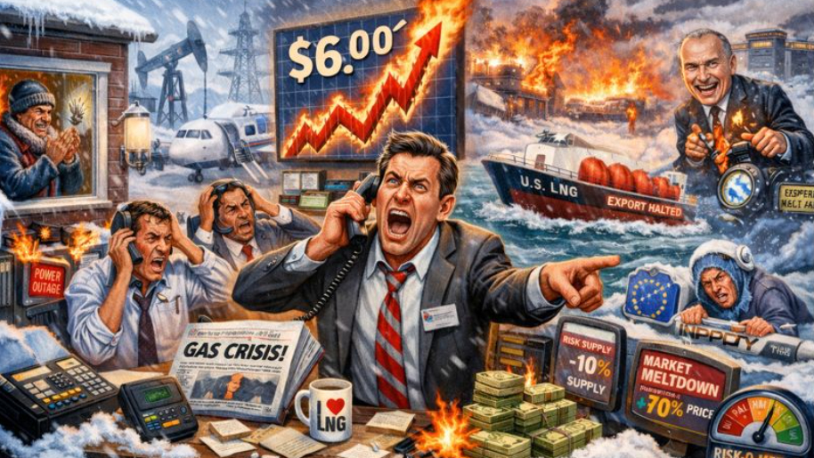 U.S. Natural Gas Pulls a 1990s-Style Rip as Arctic Blast Knocks Out Supply (Traders Panic)