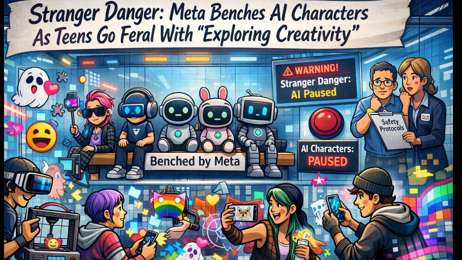 Stranger Danger: Meta Benches AI Characters As Teens Go Feral With “Exploring Creativity”
