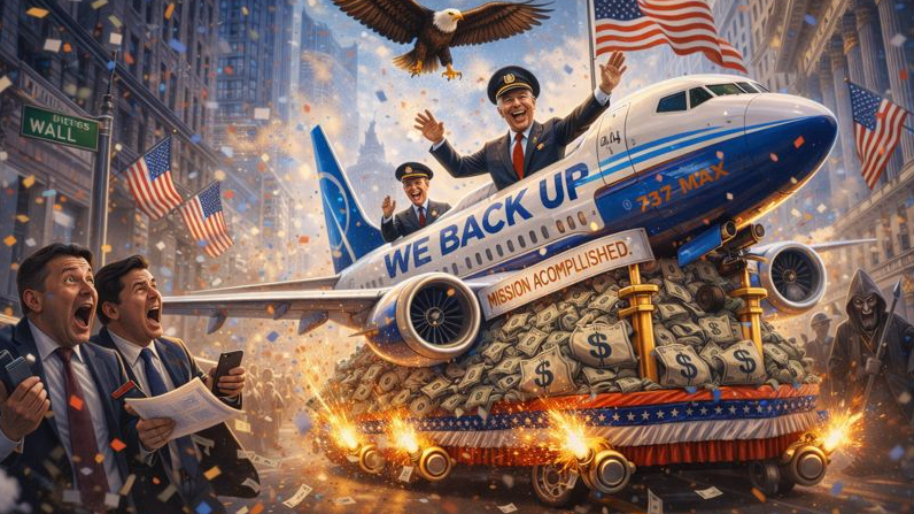 Boeing Ends Apology Tour And Declares “We Back Up” as 57% Revenue Jump Shocks Wall Street