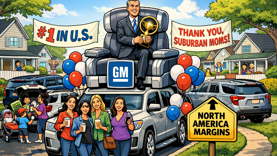 GM Reclaims Top U.S. Throne As North America Margins Cruise Back (Thanks, Suburban Moms)