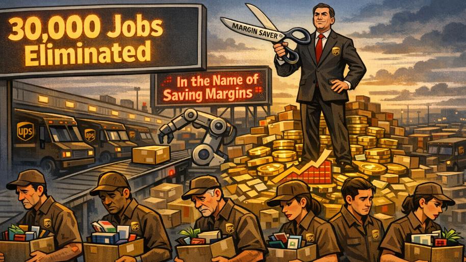 UPS Announces 30K Job Sacrifice In The Name Of “Saving Margins”