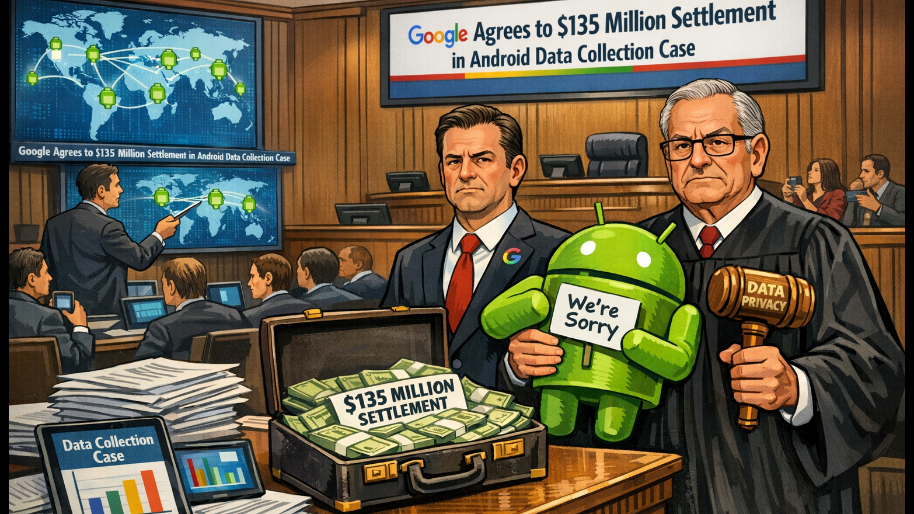 Google Agrees to $135 Million Settlement in Android Data Collection Case