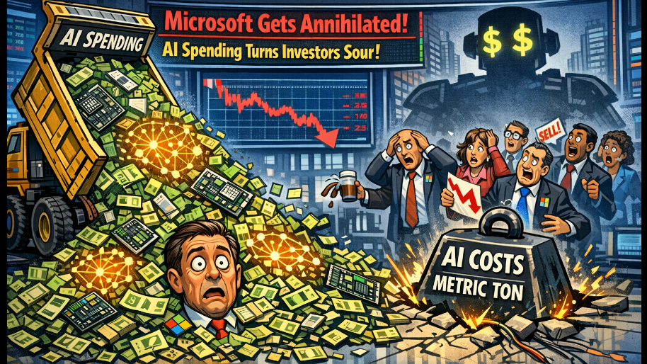 Microsoft Gets Annihilated As Metric Ton of AI Spending Turns Investors Sour…