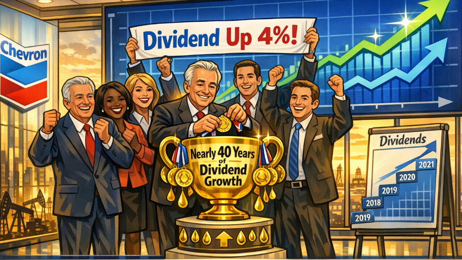 Chevron Raises Dividend 4% as Board Extends Nearly Four-Decade Growth Streak