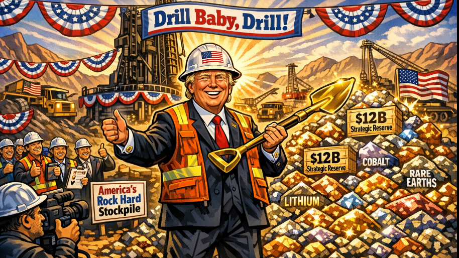 Trump Lines Up Rock Hard $12B Mineral Stockpile (Drill Baby, Drill!)