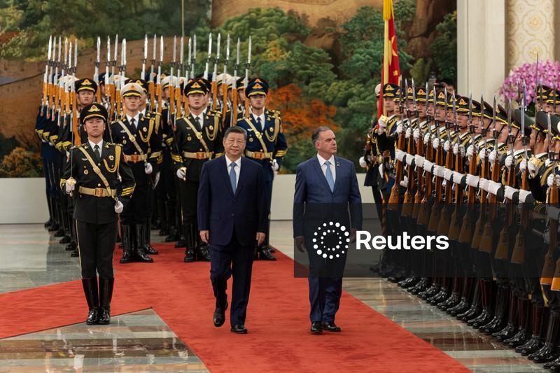 China's Xi calls for 'equal, multipolar world' as he meets Uruguay leader