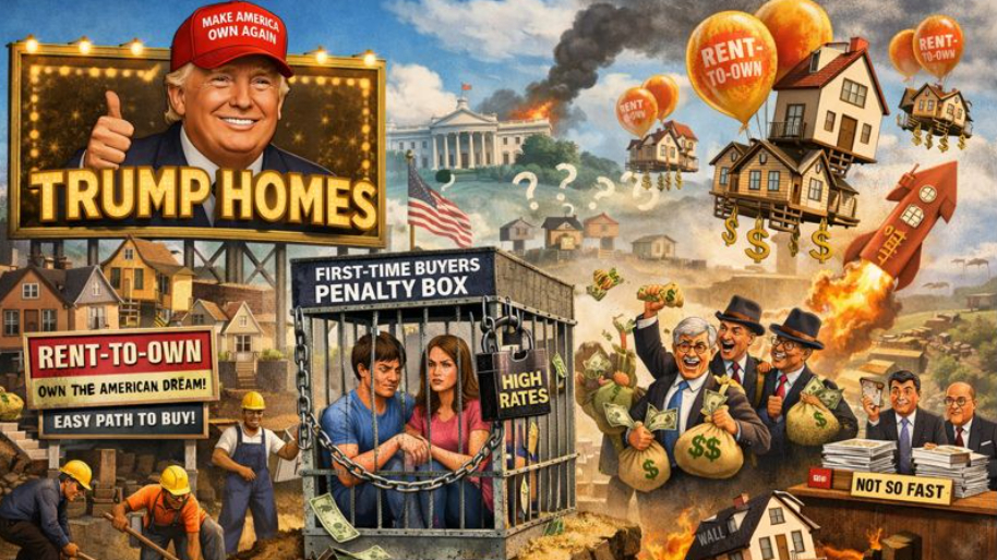 Homebuilders Pitch Trump-Flavored Rent-to-Own Plan as Rates Keep First-Time Buyers in Timeout