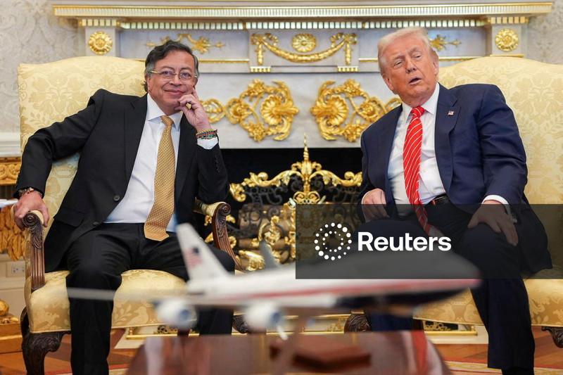 Trump, Colombia's Petro make amends at White House after months of feuding