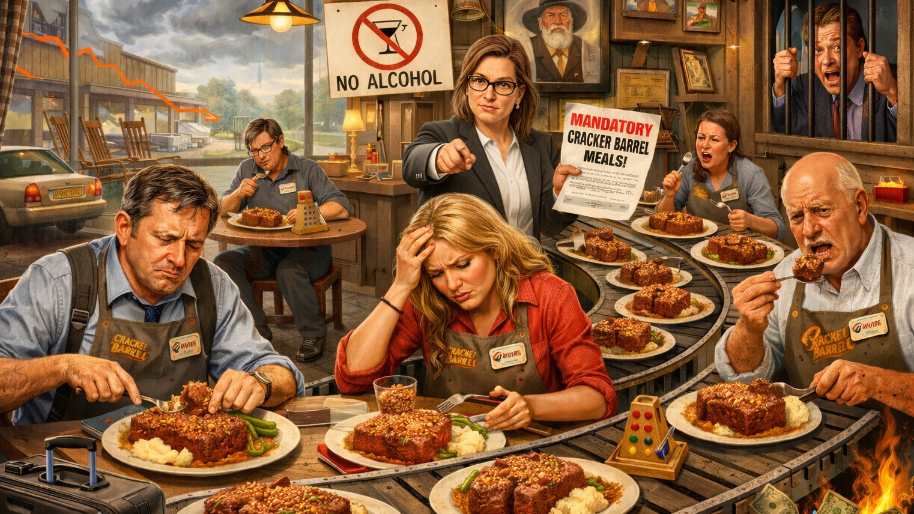 Cracker Barrel’s Cost-Cutting Tour Backfires After Internal Memo Condemns Staff to Eternal Meatloaf